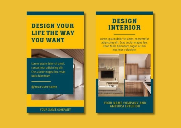 17 Instagram Story Templates for Small Businesses That Boost Engagement 40 Two Instagram Story templates featuring design layouts with text placeholders for customization.