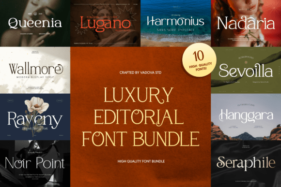 25 Modern Serif Fonts for Luxury Branding That Instantly Elevate Logos 95 Luxury Editorial Bundle Fonts 150262946 1 1 580x387 1