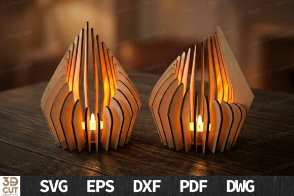 25 Laser Cut Home Decor Ideas for Modern Homes 16 Modern Slotted Lantern 3D SVG Laser Cutting 142340128 1 1 580x387 1
