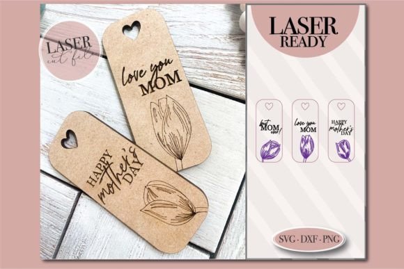 99+ Laser Cut Wood Projects To Sell From Home 149 Laser cut wood gift tags with floral designs and Mother's Day messages.