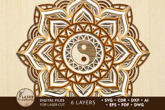 25 Laser Cut Home Decor Ideas for Modern Homes 11 Multilayer Cut File MANDALA for Laser Cu Graphics 9747529 1 1 580x387 1