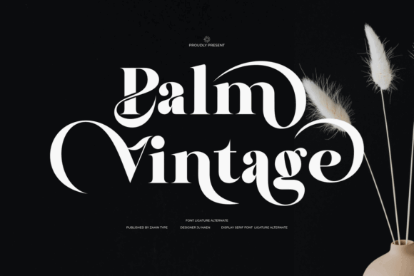 70+ Food Logo Fonts for Restaurants, Cafes, and Food Brands 73 Palm Vintage Fonts 139848350 1 1 580x387 1