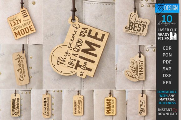 99+ Laser Cut Wood Projects To Sell From Home 47 Laser cut wood keychains with motivational phrases and designs.
