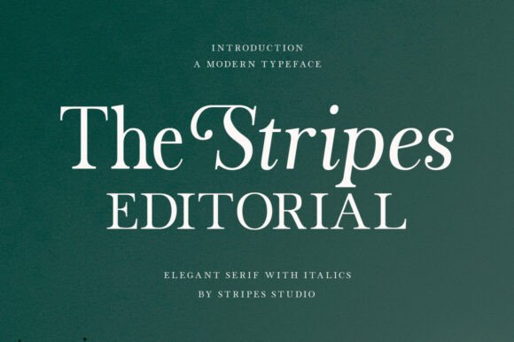 25 Modern Serif Fonts for Luxury Branding That Instantly Elevate Logos 39 The Stripes Editorial Fonts 151223153 1 1 580x386 1