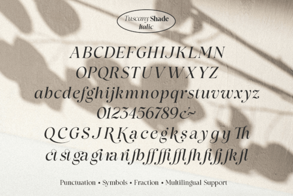 25 Modern Serif Fonts for Luxury Branding That Instantly Elevate Logos 65 Tuscany Shade Fonts 150342493 18 580x387 1