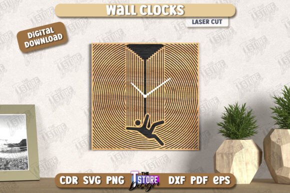 25 Laser Cut Home Decor Ideas for Modern Homes 13 Wall Clock Laser Cut Decorative Clock Graphics 123419409 1 1 580x387 1