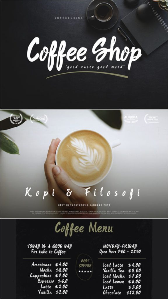 15 Fonts for Logo Coffee Shop Branding That Make Cafés Stand Out 3 gandr collage 16