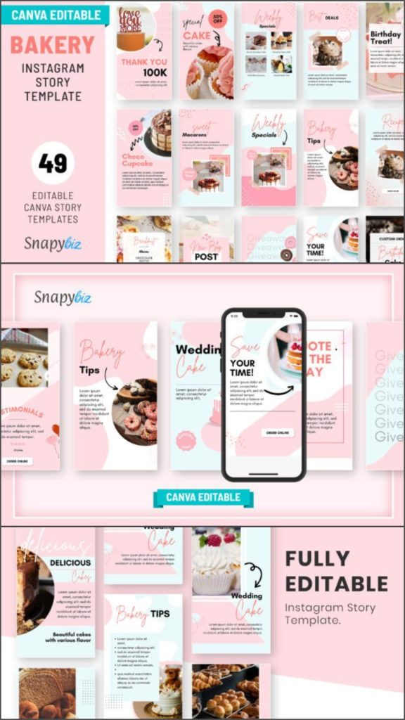 12 Instagram Templates for Bakery Shops to Increase Orders 4 Instagram Templates for Bakery Shops with professional bakery marketing layouts, product promotion posts, and social media branding templates