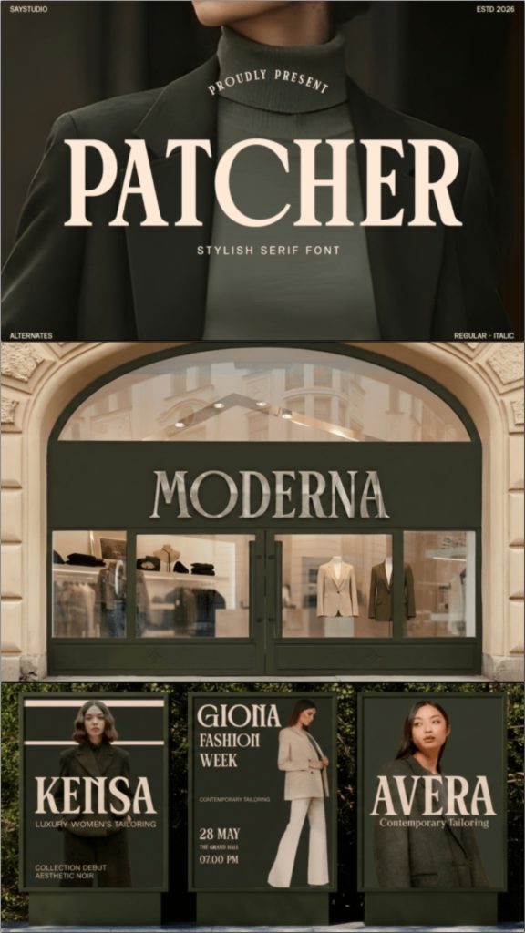 14 Fonts for Fashion Brand Logos That Look Expensive 7 gandr collage 39