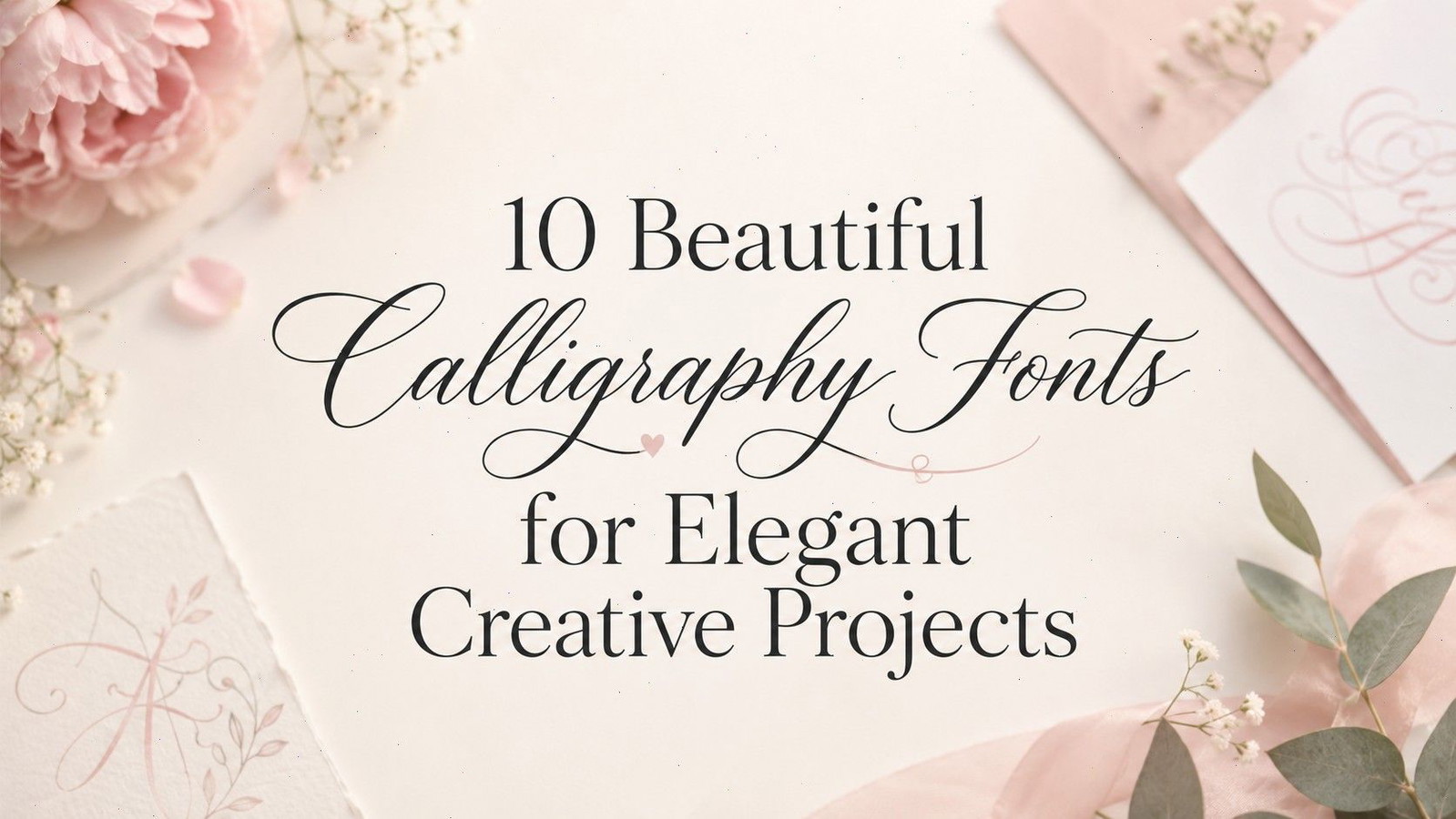 10 Beautiful Calligraphy Fonts for Elegant Creative Projects