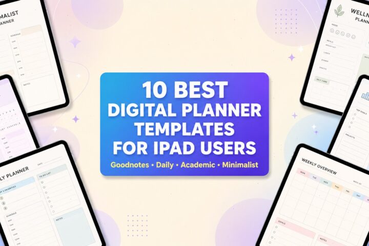 10 Best Digital Planner Templates for iPad Users