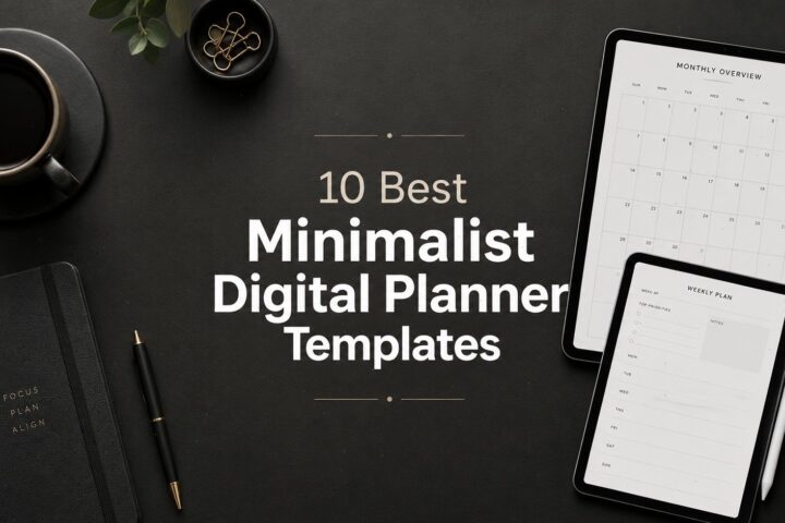 10 Best Minimalist Digital Planner Templates for GoodNotes and iPad