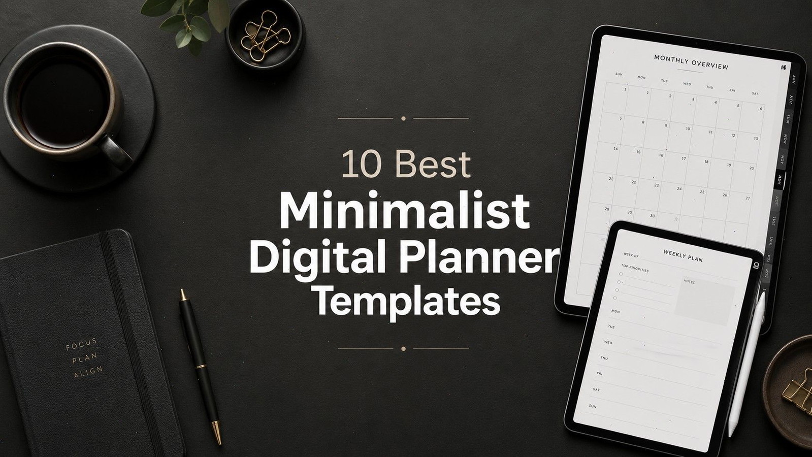 10 Best Minimalist Digital Planner Templates for GoodNotes and iPad