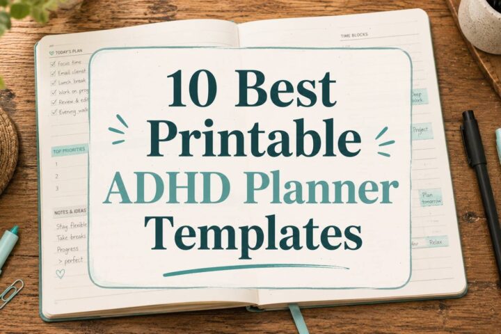 10 Best Printable ADHD Planner Templates for Better Focus