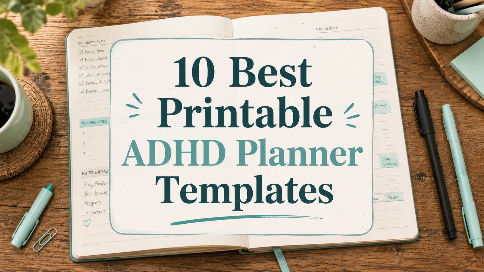 10 Best Printable ADHD Planner Templates for Better Focus