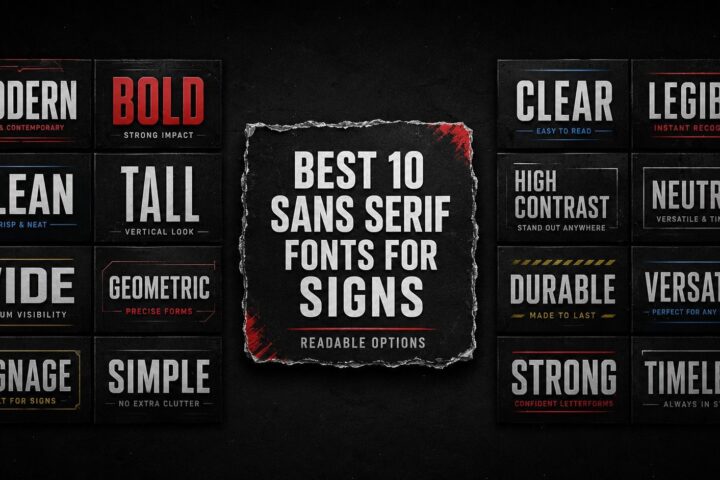 10 Best Sans Serif Font Bundles for Signs