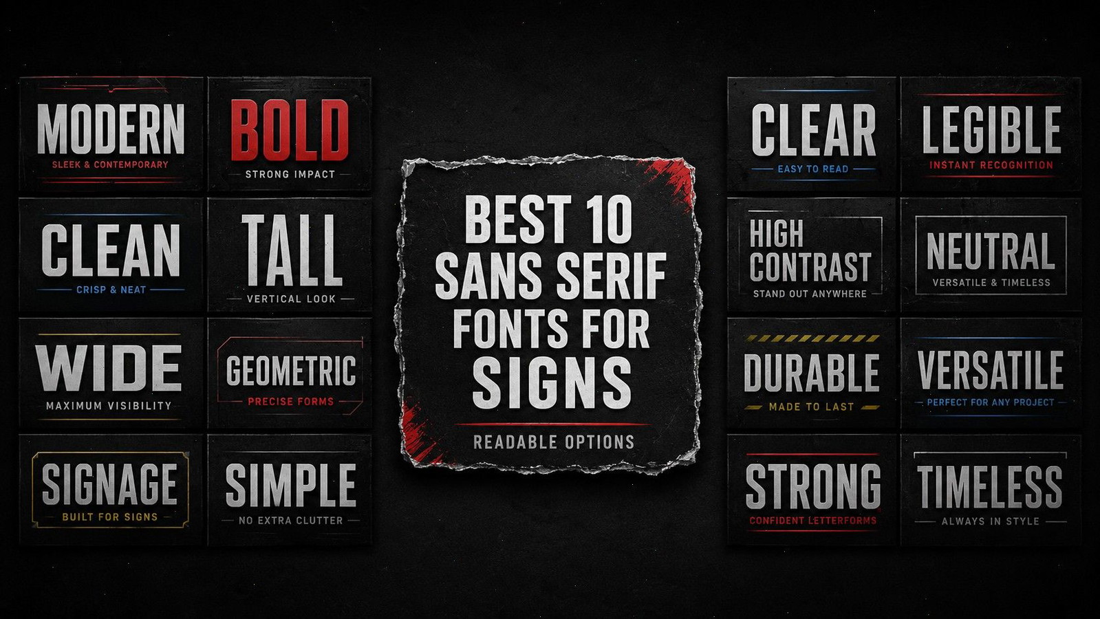 10 Best Sans Serif Font Bundles for Signs