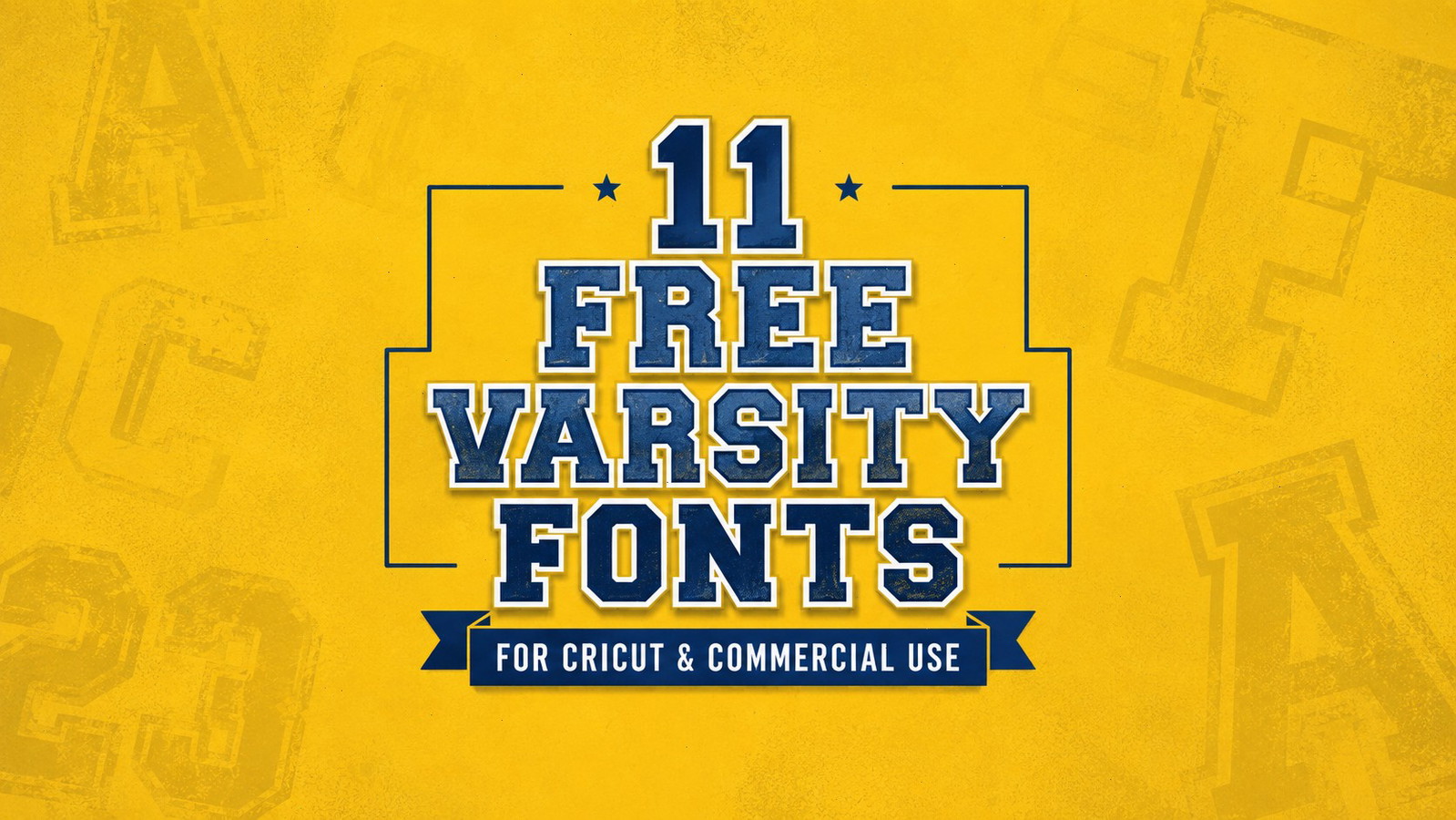 11 Free Varsity Fonts for Cricut and Commercial Use