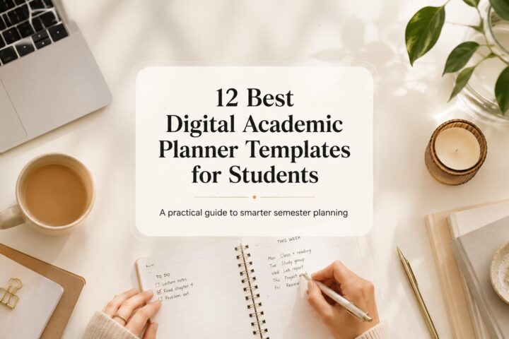 12 Best Digital Academic Planner Templates for Students