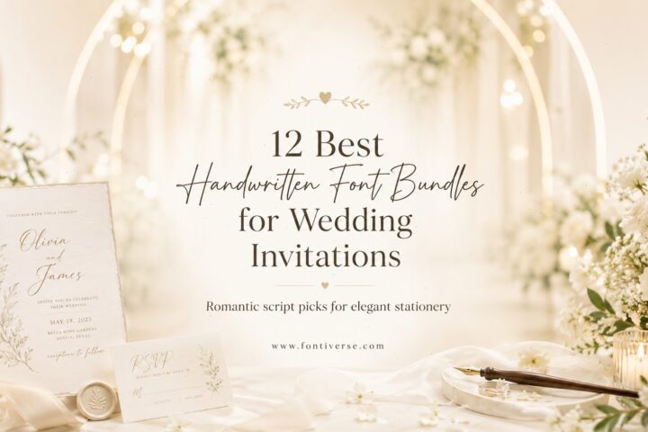 12 Best Handwritten Font Bundles for Wedding Invitations