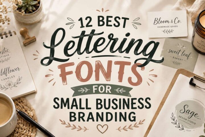 12 Best Lettering Fonts for Small Business Branding