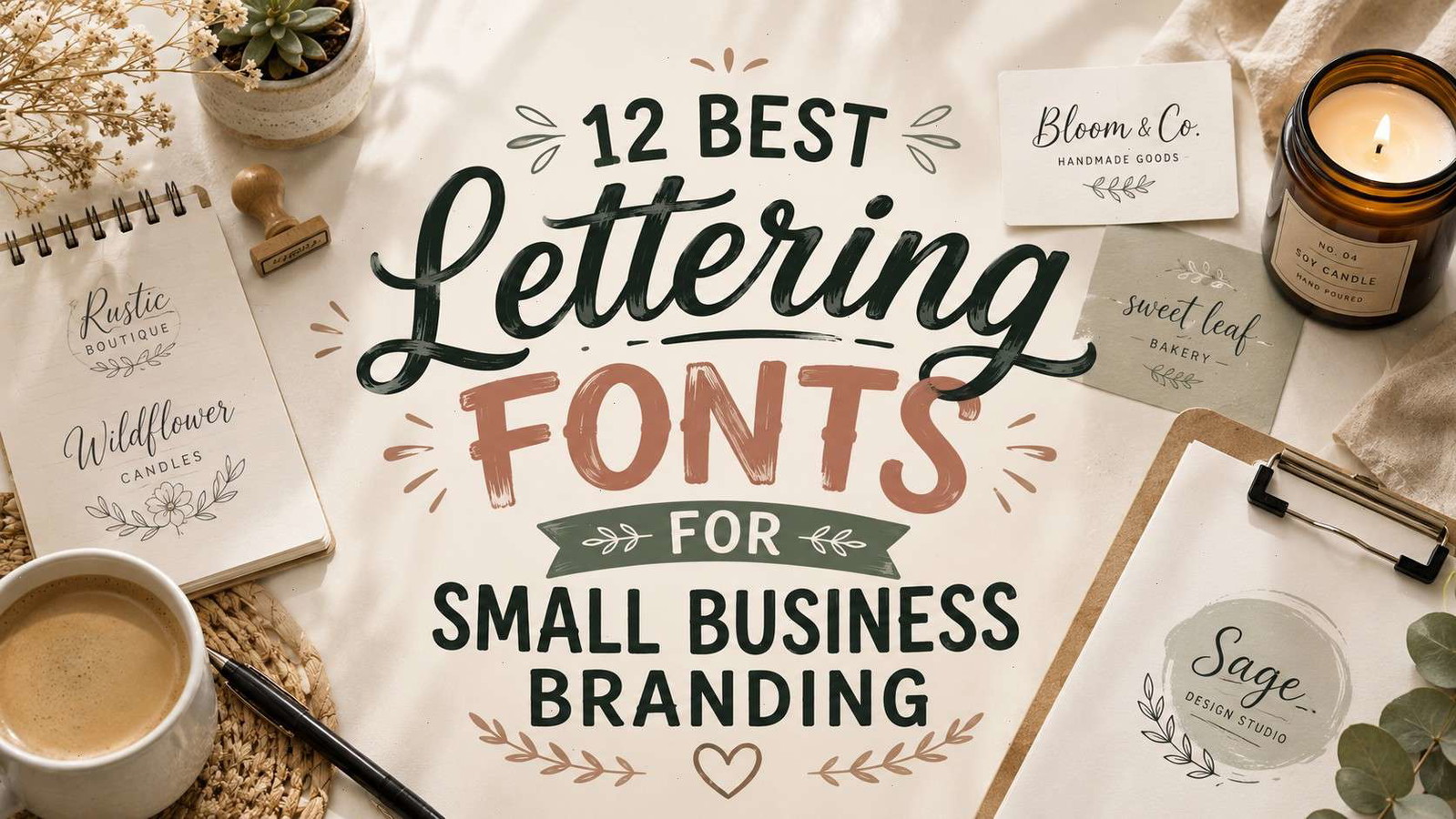 12 Best Lettering Fonts for Small Business Branding
