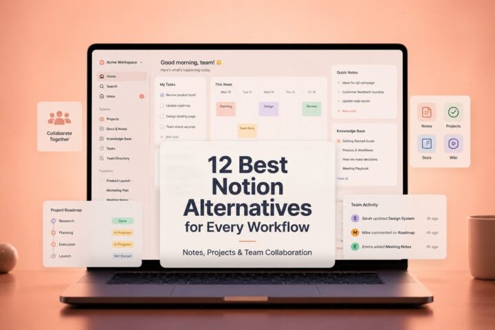 12 Best Notion Alternatives for Notes, Projects, and Teamwork