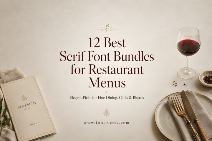 12 Best Serif Font Bundles for Restaurant Menus