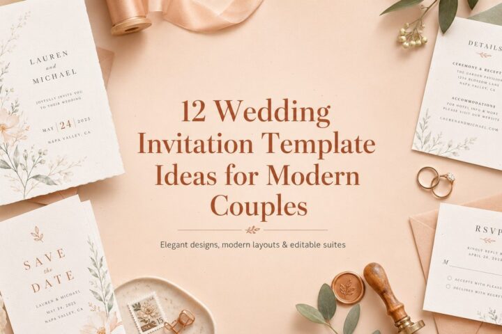 12 Wedding Invitation Template Ideas for Modern Couples