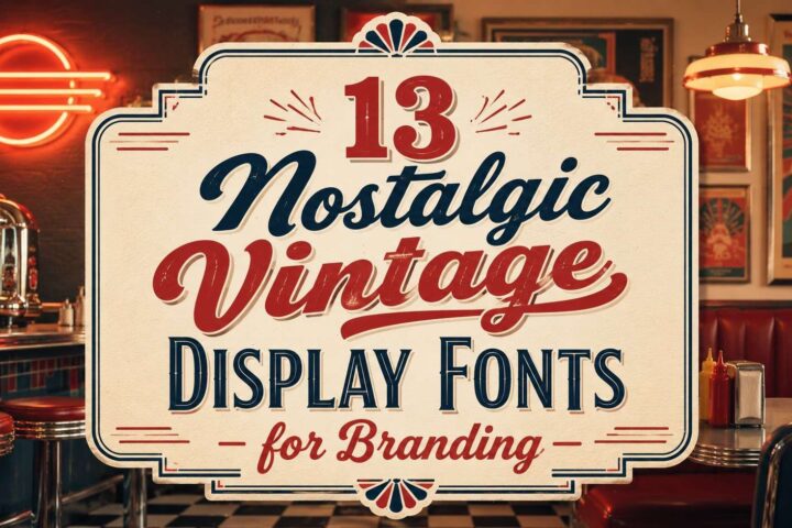 13 Nostalgic Vintage Display Fonts for Branding