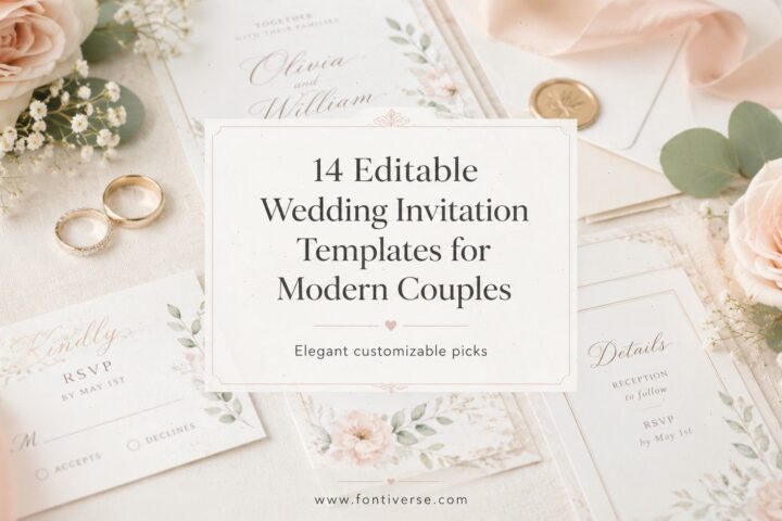 14 Editable Wedding Invitation Templates for Modern Couples