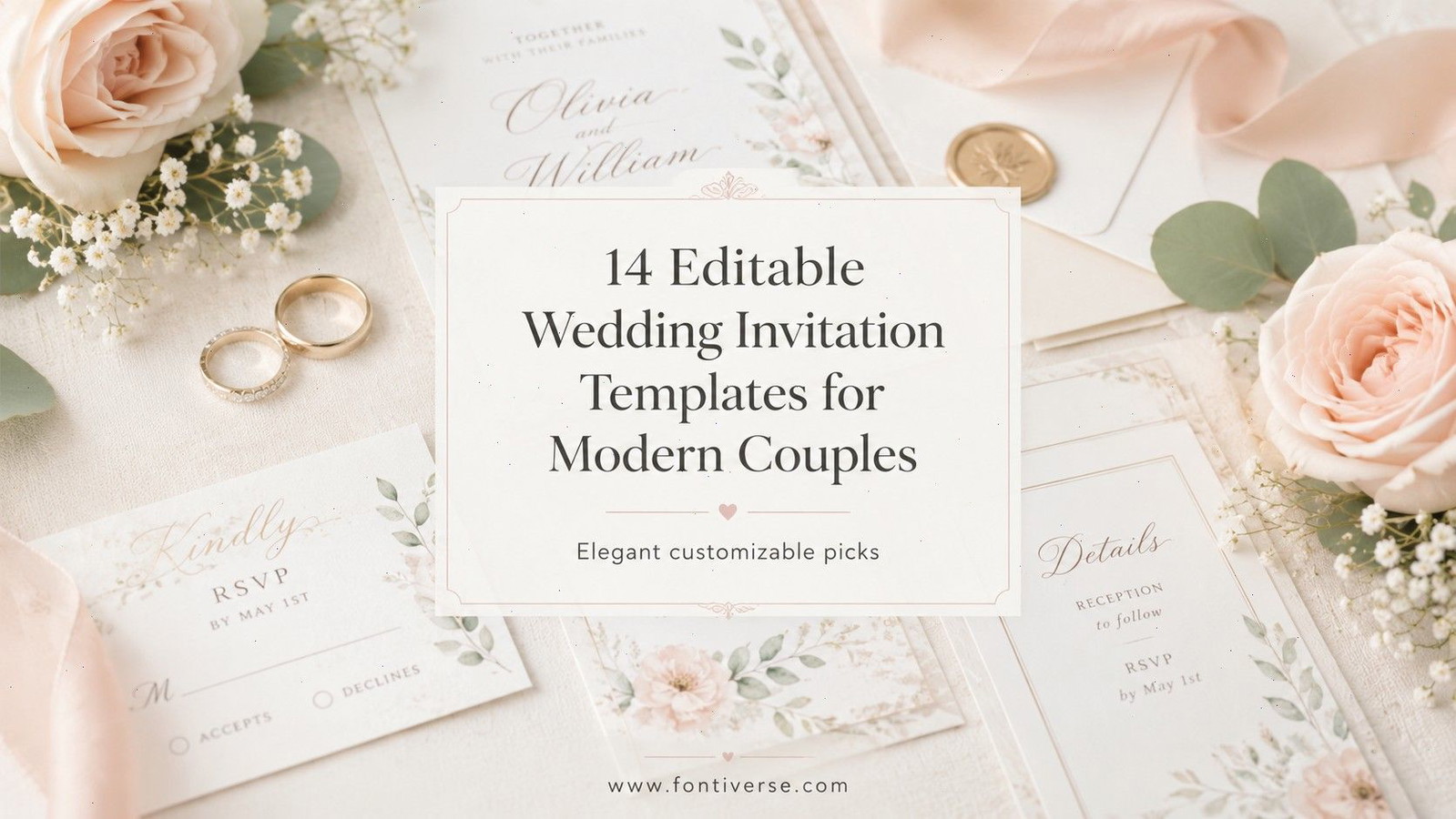 14 Editable Wedding Invitation Templates for Modern Couples