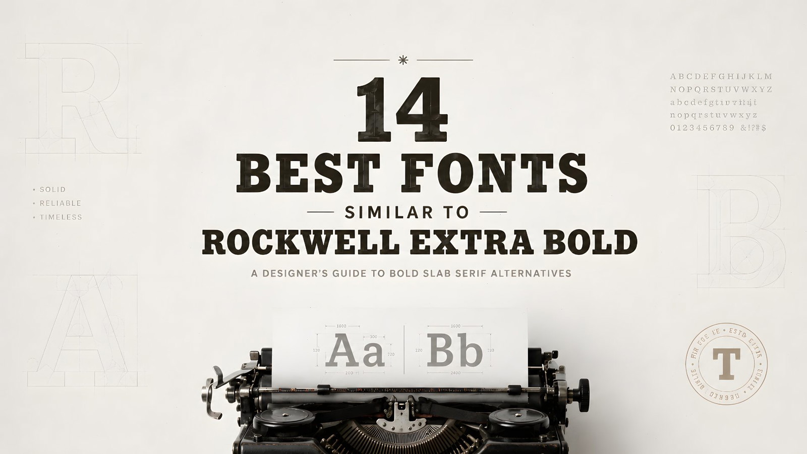 14 Fonts Similar to Rockwell Extra Bold Bold Alternatives