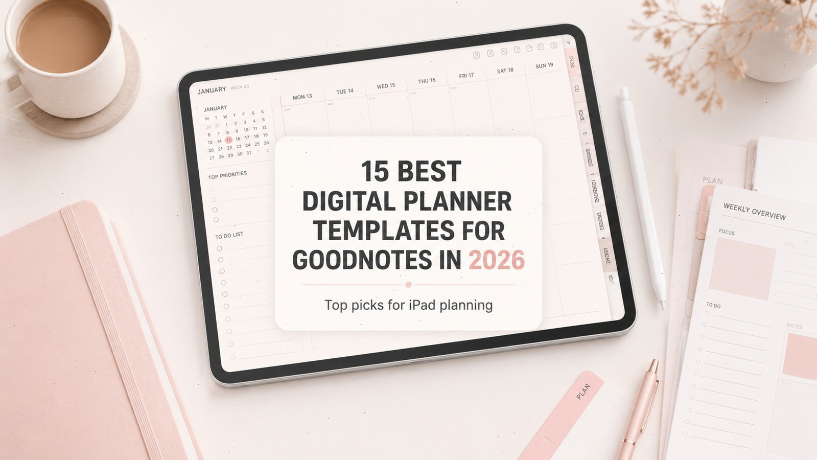 15 Best Digital Planner Templates for Goodnotes in 2026