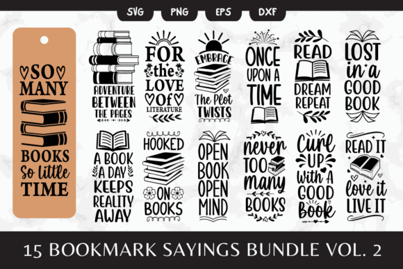 Laser Cut Wood Bookmarks Ideas: 24 Stunning Designs 29 15 Bookmark SVG Book Lovers Sayings 2 Graphics 99287574 1 1 580x387 1