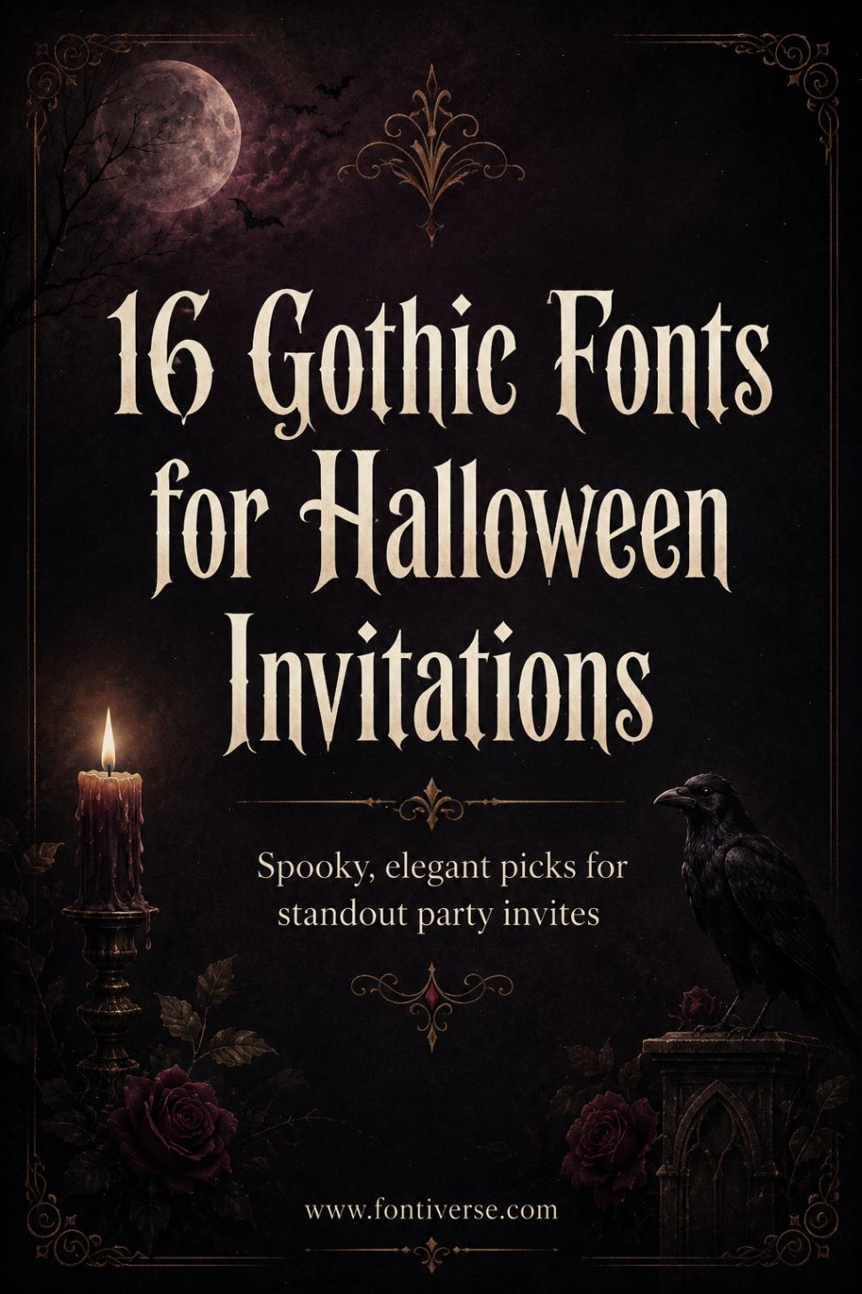 16 Gothic Fonts for Halloween Invitations That Look Stunning 30 15 Gothic Fonts for Halloween Invitations