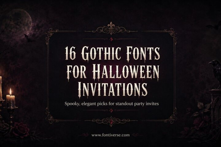 15 Gothic Fonts for Halloween Invitations