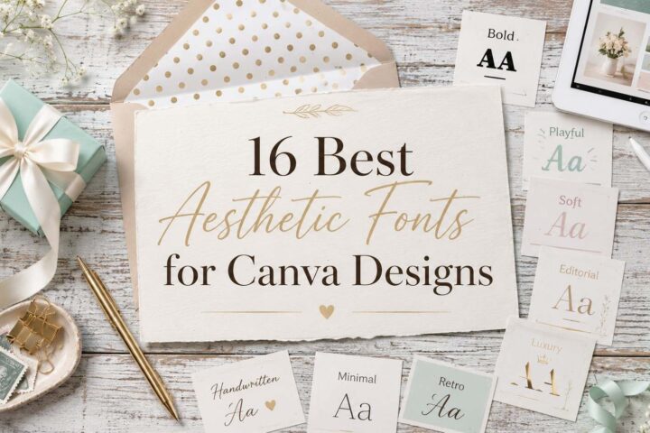 16 Best Aesthetic Fonts for Canva Designs
