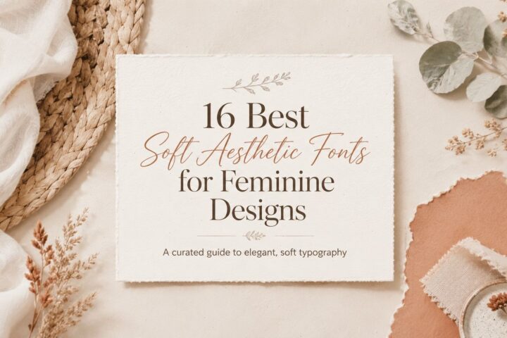 16 Soft Aesthetic Fonts Beautiful Picks for Feminine Designs