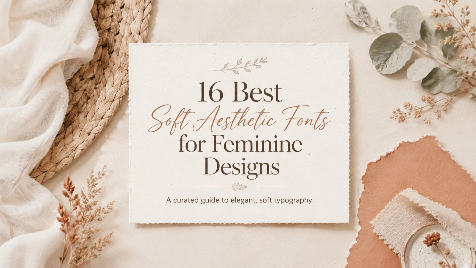 16 Soft Aesthetic Fonts Beautiful Picks for Feminine Designs