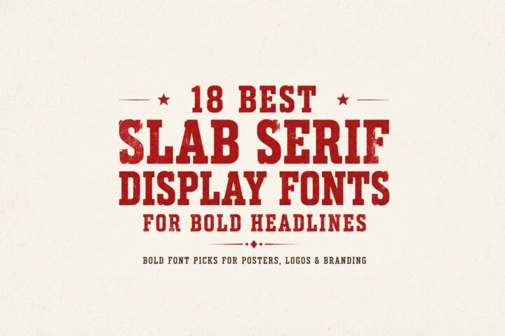 18 Best Slab Serif Display Fonts for Bold Headlines