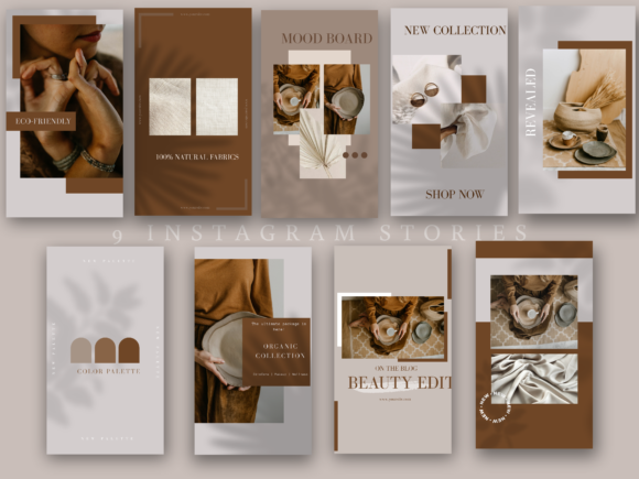 15 Minimalist Instagram Story Templates: Beautiful Kits 11 18 Terracotta Canva Instagram Templates Graphics 4468796 4 580x435 1