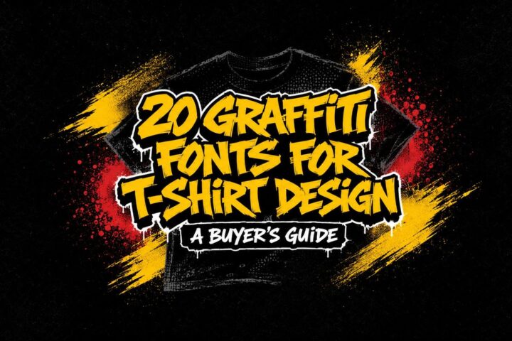 20 Best Graffiti Fonts for T-Shirt Design That Print Well