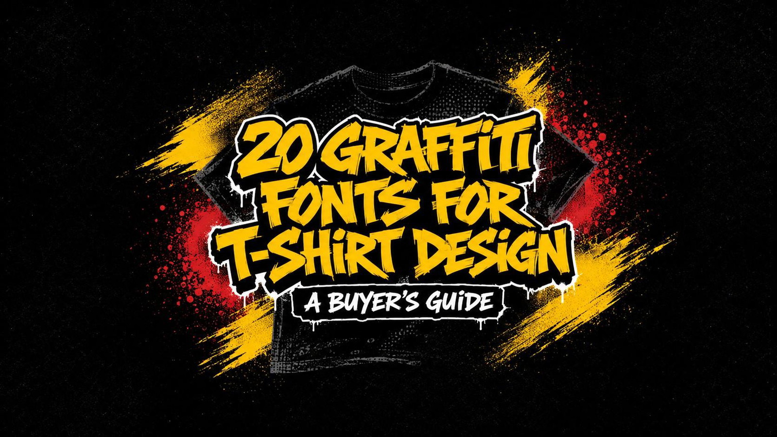 20 Best Graffiti Fonts for T-Shirt Design That Print Well