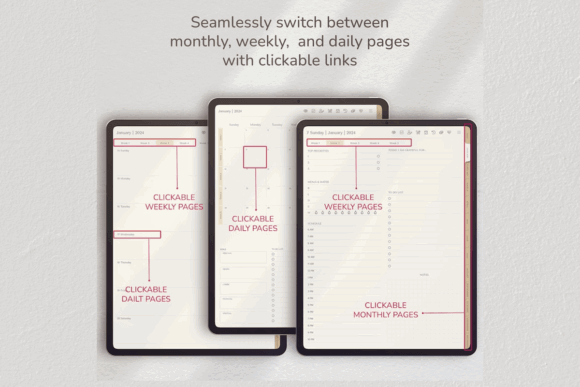 Digital Planner Templates: 15 Best Designs for an Organized Life 15 2025 Digital Planner Goodnotes Xodo Graphics 100046799 2 580x387 1