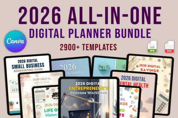 13 Best Digital Planner Bundles for Effortless Daily Planning 6 2026 AllinOne Digital Planner Bundle Graphics 139925703 1 1 580x386 2