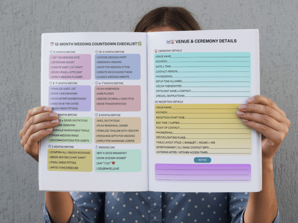 Wedding Budget Template: 16 Smart Picks for Easy Planning 20 2026 Wedding Planner Journal Graphics 129511683 2 580x435 1