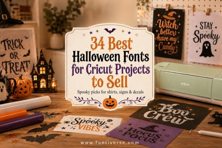 34 Best Halloween Fonts for Cricut Projects to Sell