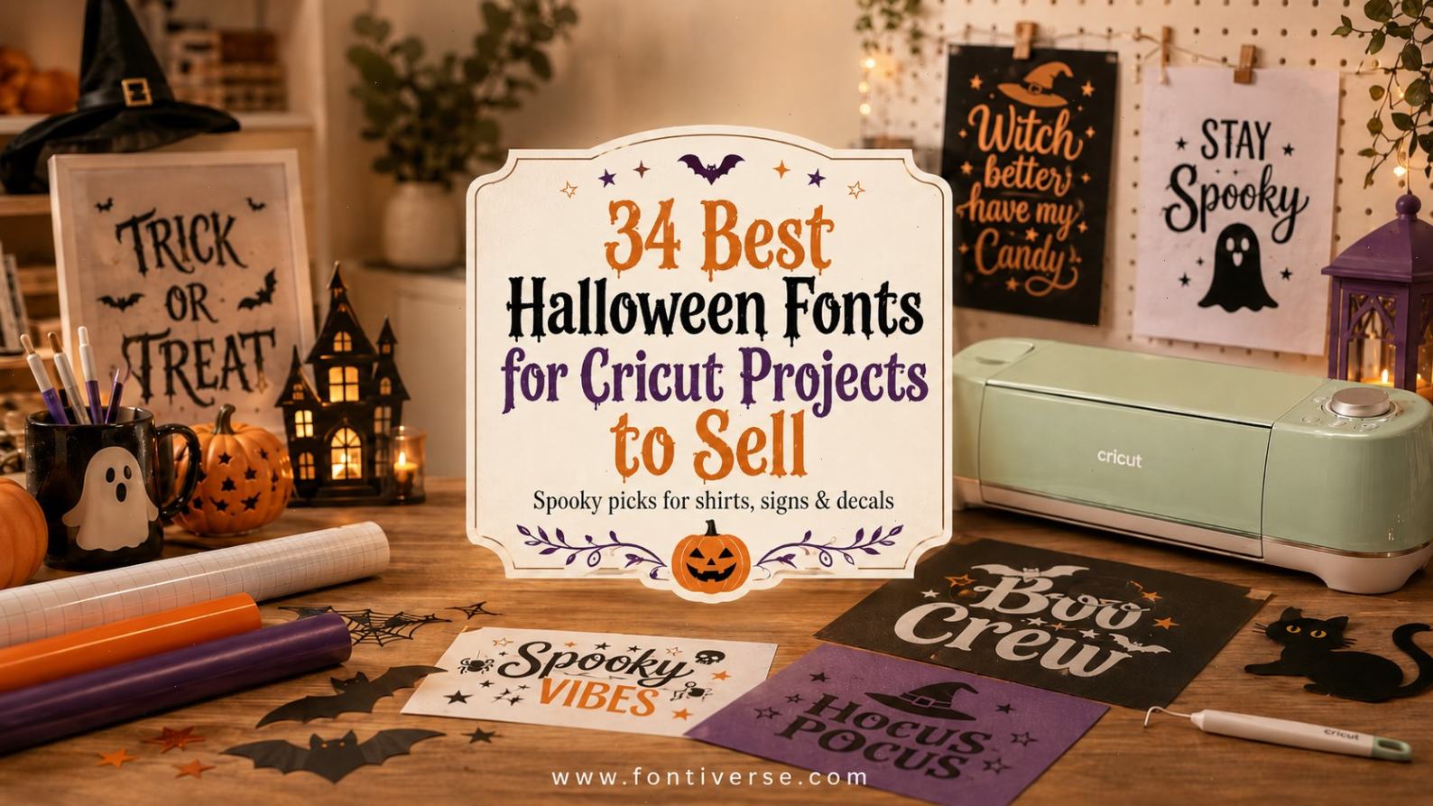 34 Best Halloween Fonts for Cricut Projects to Sell