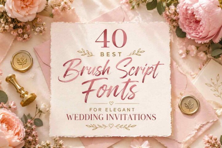 40 Best Brush Script Fonts for Elegant Wedding Invitations
